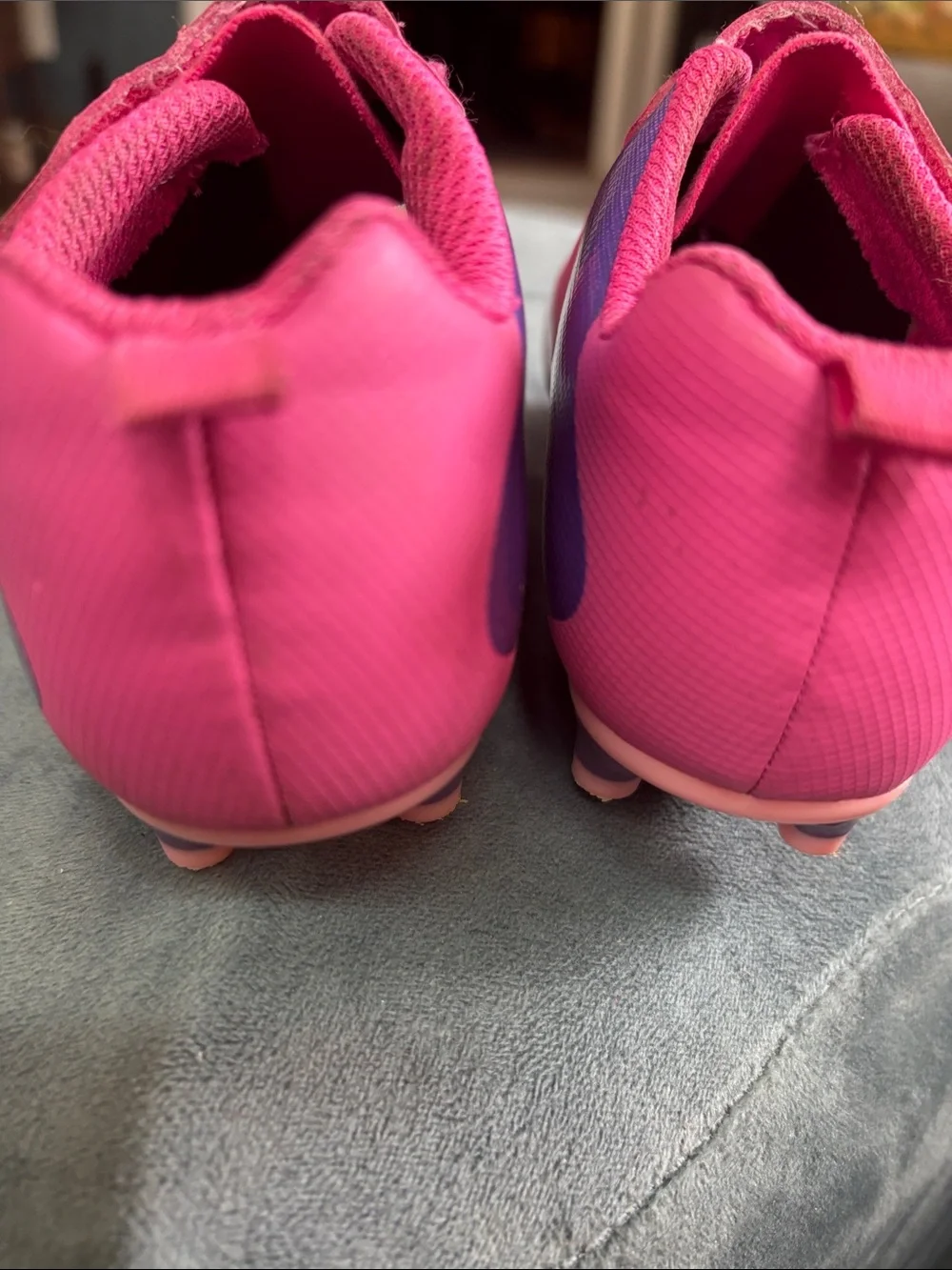 Soccer cleats. Girls Carter's Pink and Purple Kids